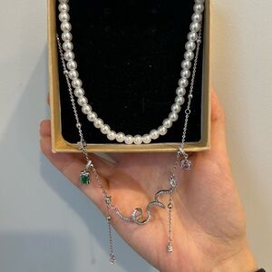 NWT Pearl & Snake Choker Necklace